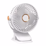 پنکه گیره‌ای شارژی F19 چراغ‌دار | پنکه رومیزی و کلیپسی با نور LED