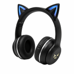 هدفون بلوتوثی گربه‌ای مدل PM-35 | Cat Ear Wireless Headphones با نورپردازی LED