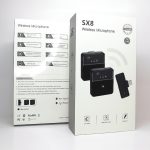 میکروفن یقه‌ای SX8 Dual | میکروفن بی‌سیم دو نفره مخصوص تولید محتوا و ضبط حرفه‌ای - تصویر 2