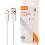 کابل شارژ تایپ سی الدینیو مدل LS901 طول ۱ متر فست شارژ ۲۵ وات