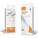 کابل شارژ میکرو الدینیو مدل LS901 طول ۱ متر فست شارژ ۲۵ وات
